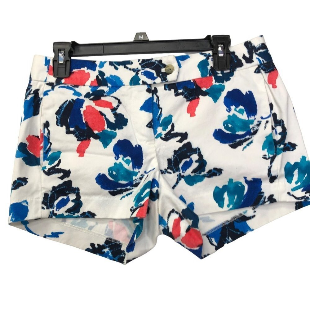 J CREW FLORAL‎ STRETCH SHORTS SIZE 4